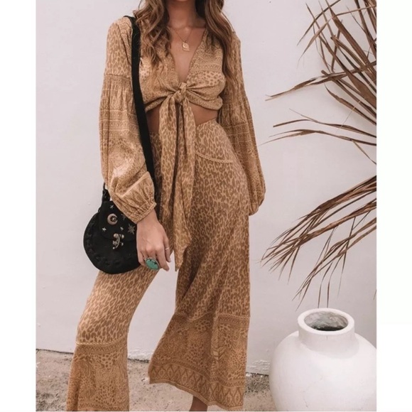 Spell Mustard Wide Leg Pants & Jumpsuit - Picture 6 of 13